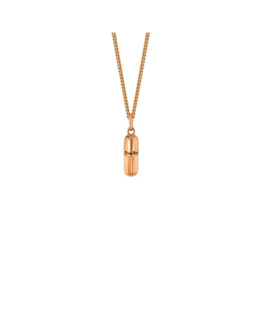 True Rocks Metallic 18Kt Plated Mini Pill Pendant