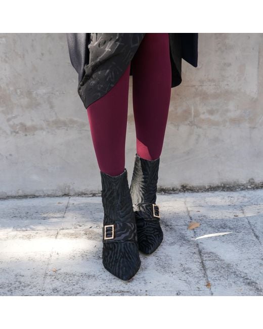 Alterre Black Hairy Zebra Grace Boot