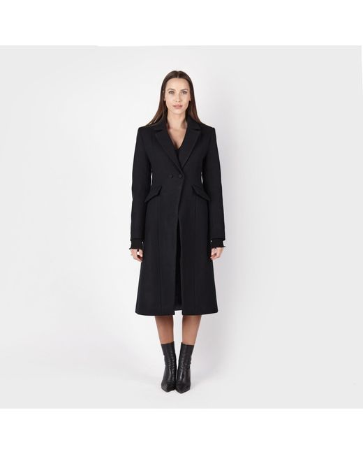 Mandragora Black Classic Wool Coat