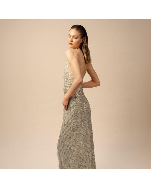 Anse Victorin Gray Diana Sequins Dress