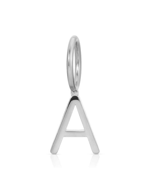 Maya Brenner Metallic Letter Charm