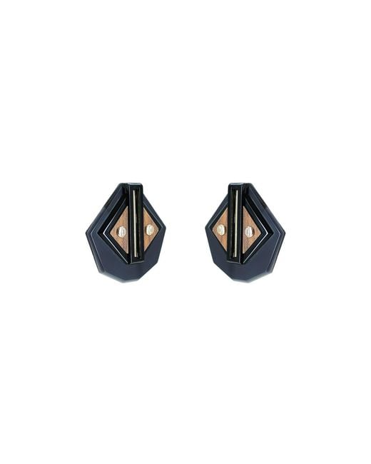 Gissa Bicalho Black Earring Short Clef Smoked