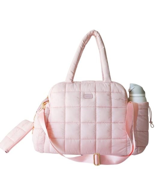 augustnoa Pink The Weekender Duffle Bag