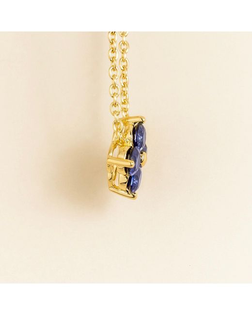 Juvetti Blue Petale Necklace Sapphire