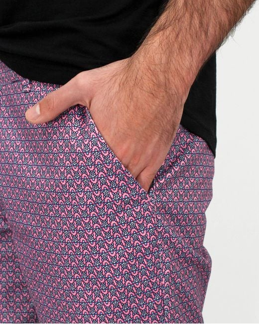 Lords of Harlech Purple John Large Turtle Short for men