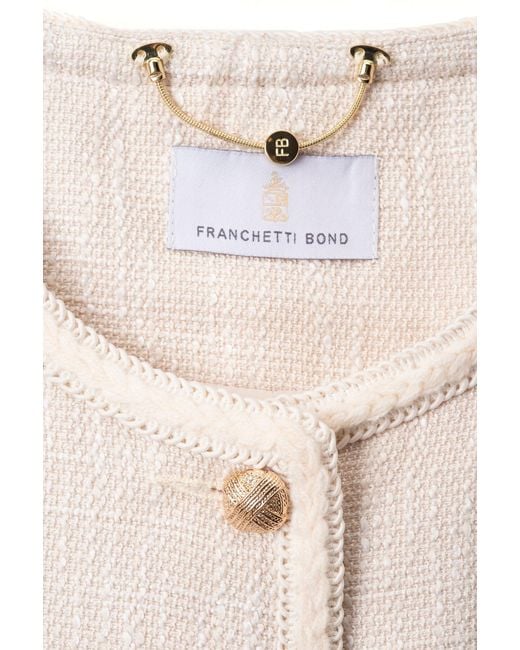 Franchetti Bond Natural Neutrals Milana Off Weave Jacket