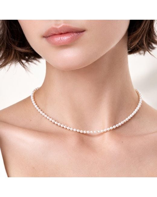 Unaloe White Natural Freshwater Pearl Choker