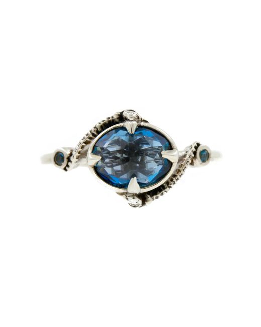 Lee Renee Blue Seahorse Topaz Ring