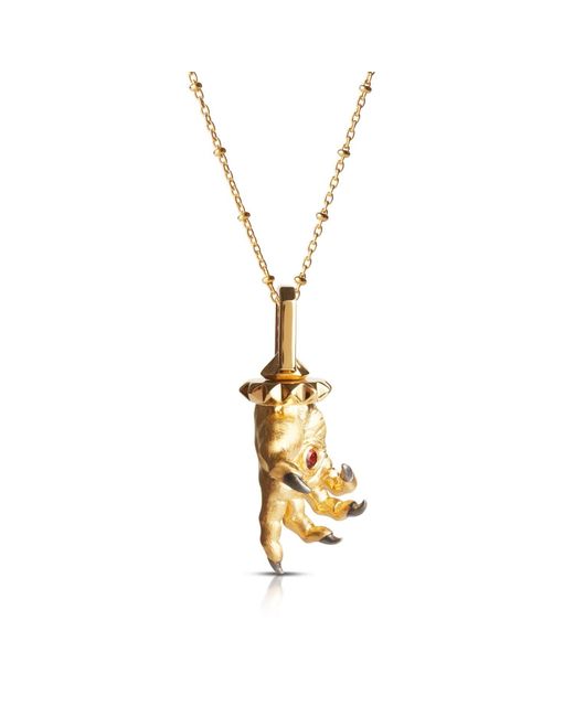 Kasun Metallic Hand Of The Protector Pendant