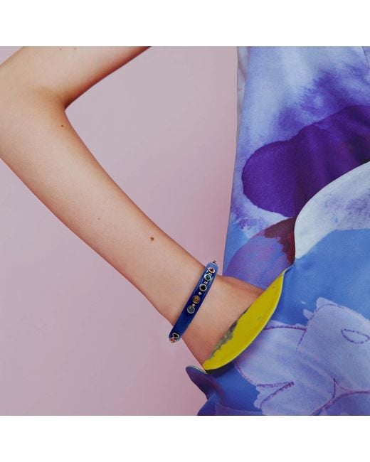 Michael Nash Jewelry Blue Holland Resin Studded Resin Bangle