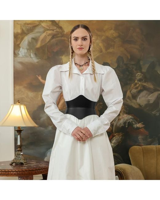 Haute Cuir Black Soreen Hourglass Corset Belt
