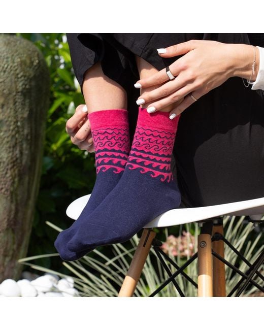 Peper Harow - Made in England Blue Organic Socks Bundle –