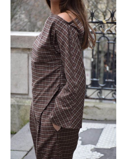 Mind Traveler Brown Alia Top