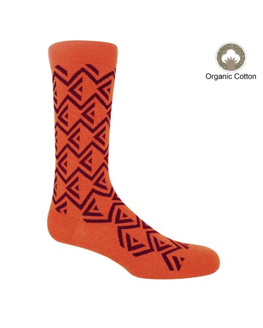 Peper Harow - Made in England Orange Organic Sock Bundle for men