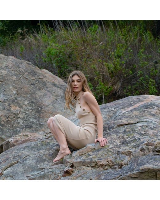 Catnip and Seaweed White Neutrals The Shell Midi Dress
