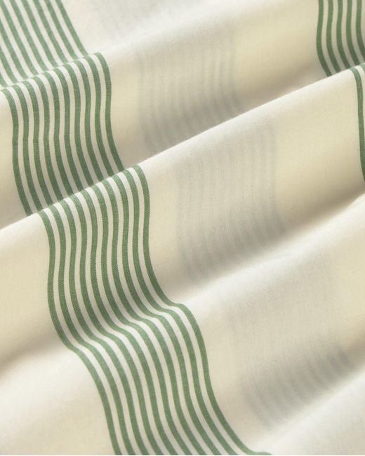 Thinking Mu White Tom Striped Poplin Shirt for men