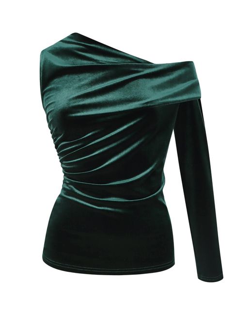 Me & Thee Green Multitude Of Sins Velvet Top