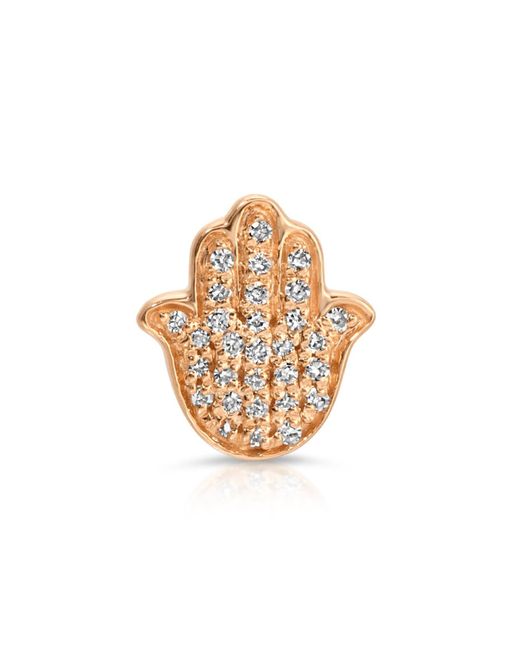 Maya Brenner Metallic Pavé Charm Stud