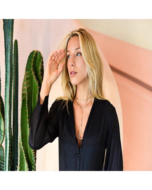Adriana Pappas Designs Metallic Moonlight Lariat