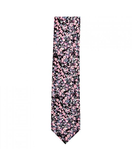 DAVID WEJ Multicolor Floral Printed Tie – for men