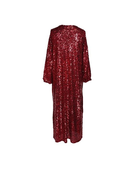 Jennafer Grace Red Rouge Eternal Sequin Cocoon Jacket