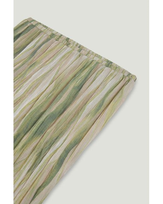 Nocturne Green Abstract Print Straight Leg Trousers