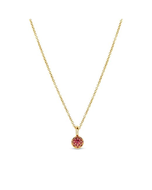 Dinny Hall Metallic Ruby Bon Bon Pendant