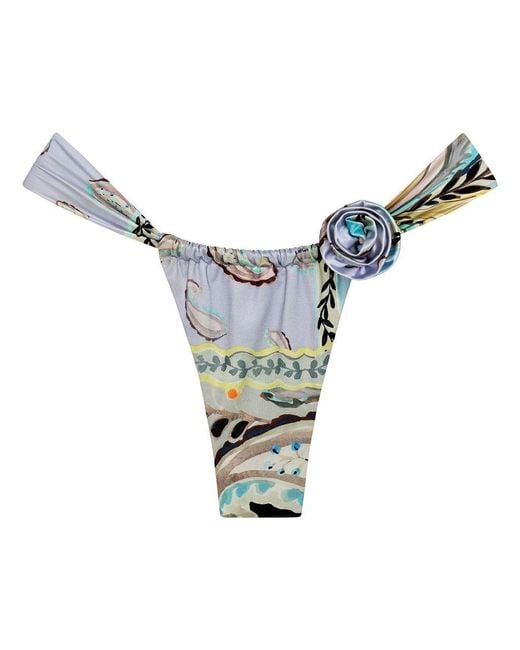Montce Metallic St. Barths Floral Sandra Bikini Bottom