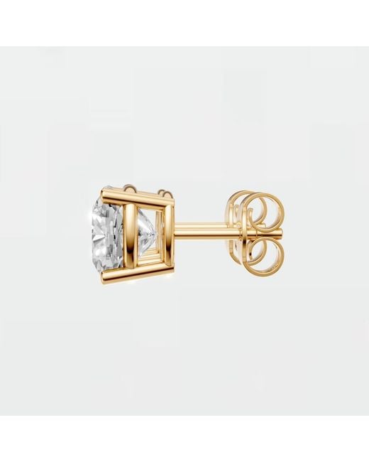 Aya Fine Jewelry White 3.14 Ct Cushion Cut Lab Diamond Stud Earrings