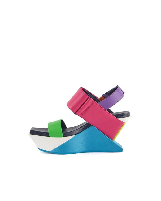 United Nude Blue Delta Wedge Sandal