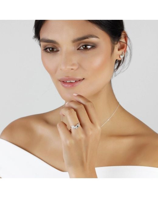 Lee Renee Yellow Rose Chevron Ring Diamond & Tourmaline– Gold