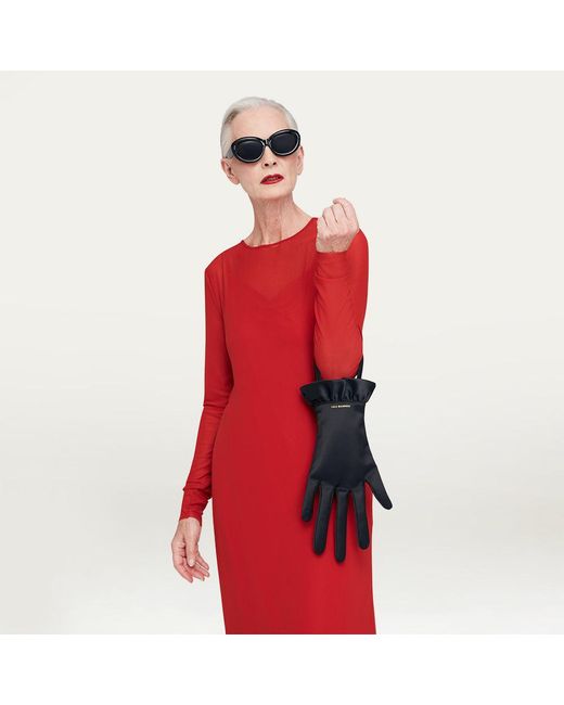Lulu Guinness Black Satin Hand Bag