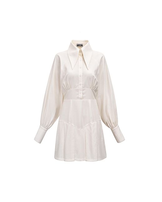 Amy Lynn Lacy White Shirt Dress