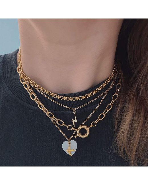 IN CAUDA VENENUM Metallic Parvati Necklace