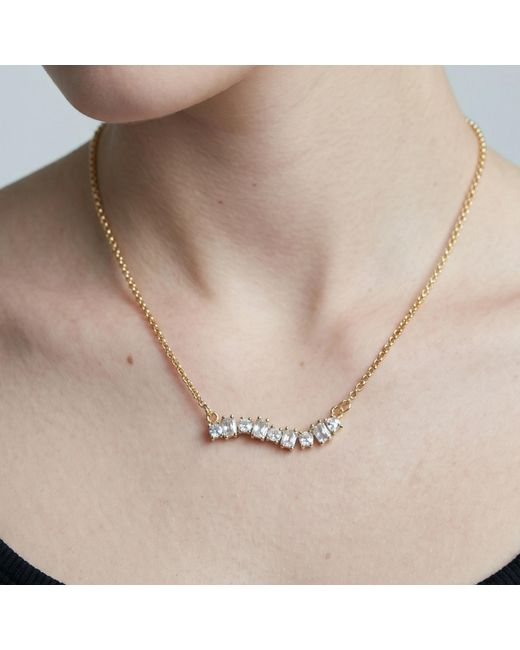 Uchi and Soto Metallic Nami Stone Wave Necklace