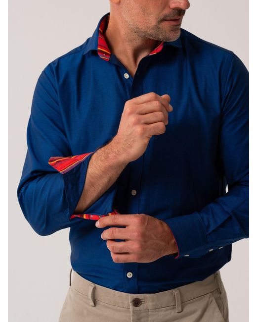 Koy Clothing Blue Mara Oxford Shirt for men