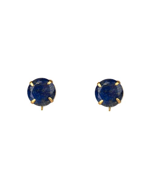 Bounkit Green Vanessa Earrings Lapis Clip On