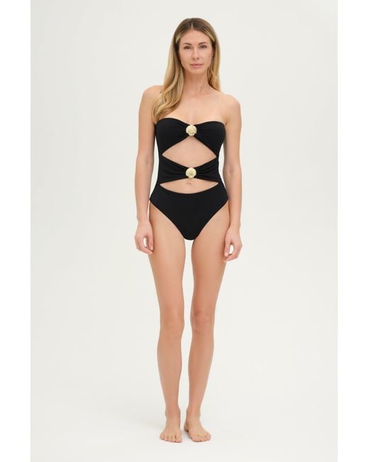 Adriana Pappas Designs Black Luca Swimsuit