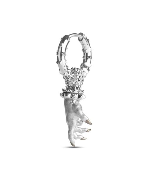 Kasun Metallic Hand Of The Protector Earrings for men