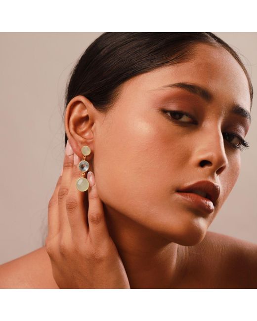 GEM BAZAAR Blue Aqua Babylon Earrings