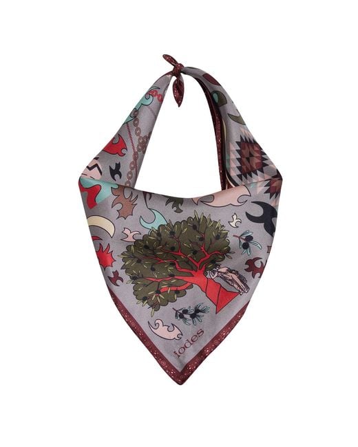 Iodes Pink Human Factor Shadow Foulard
