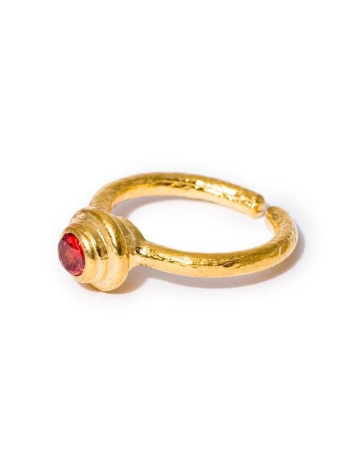 Kybele Studio Multicolor Amber Gemstone Ring
