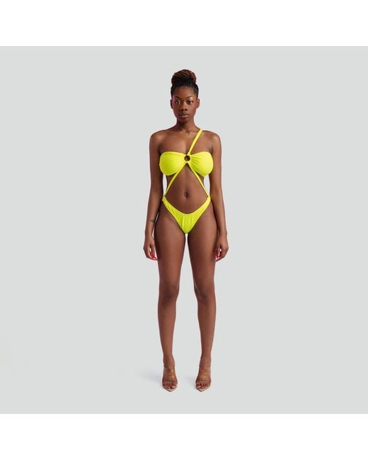 Maui X Lolita Yellow Yazmin Neon One-Piece Swimsuit