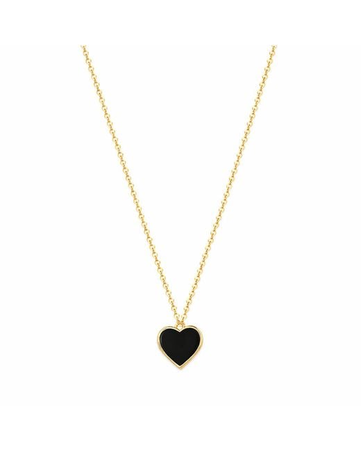 Rejected Hearts Club Metallic Single Hearted Girl Filled Necklace With Magnetic Clasp