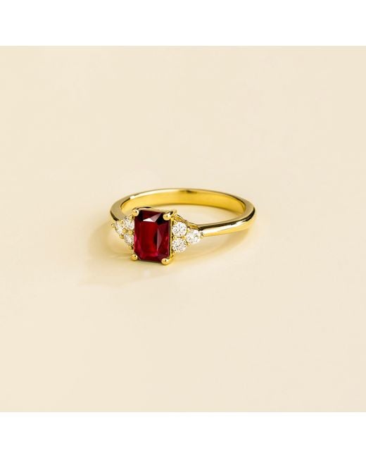 Juvetti Multicolor Chateau Ring Ruby & Diamonds