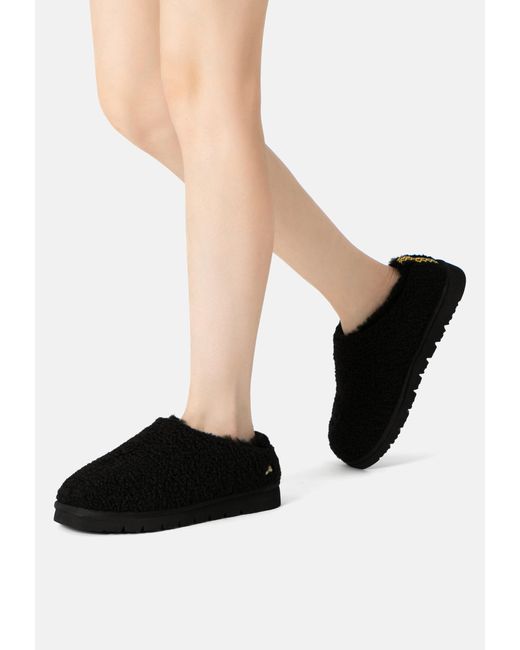EverAu Australia Black Snipe Plush Ankle Slippers