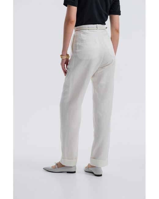 Baltér White Heathrow Club Tailored Pants