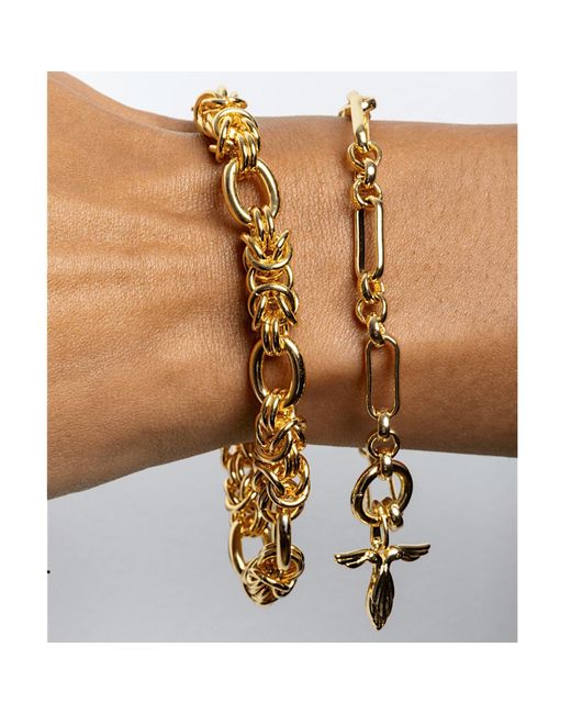 Alexie of Athens Metallic Byzantine Chain Bracelet