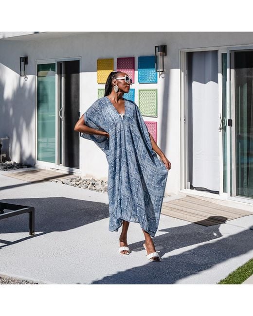 Jennafer Grace Blue Tahoe Caftan