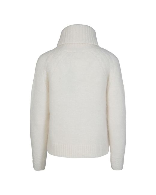 tirillm White Ma Mohair Sweater With Great Details